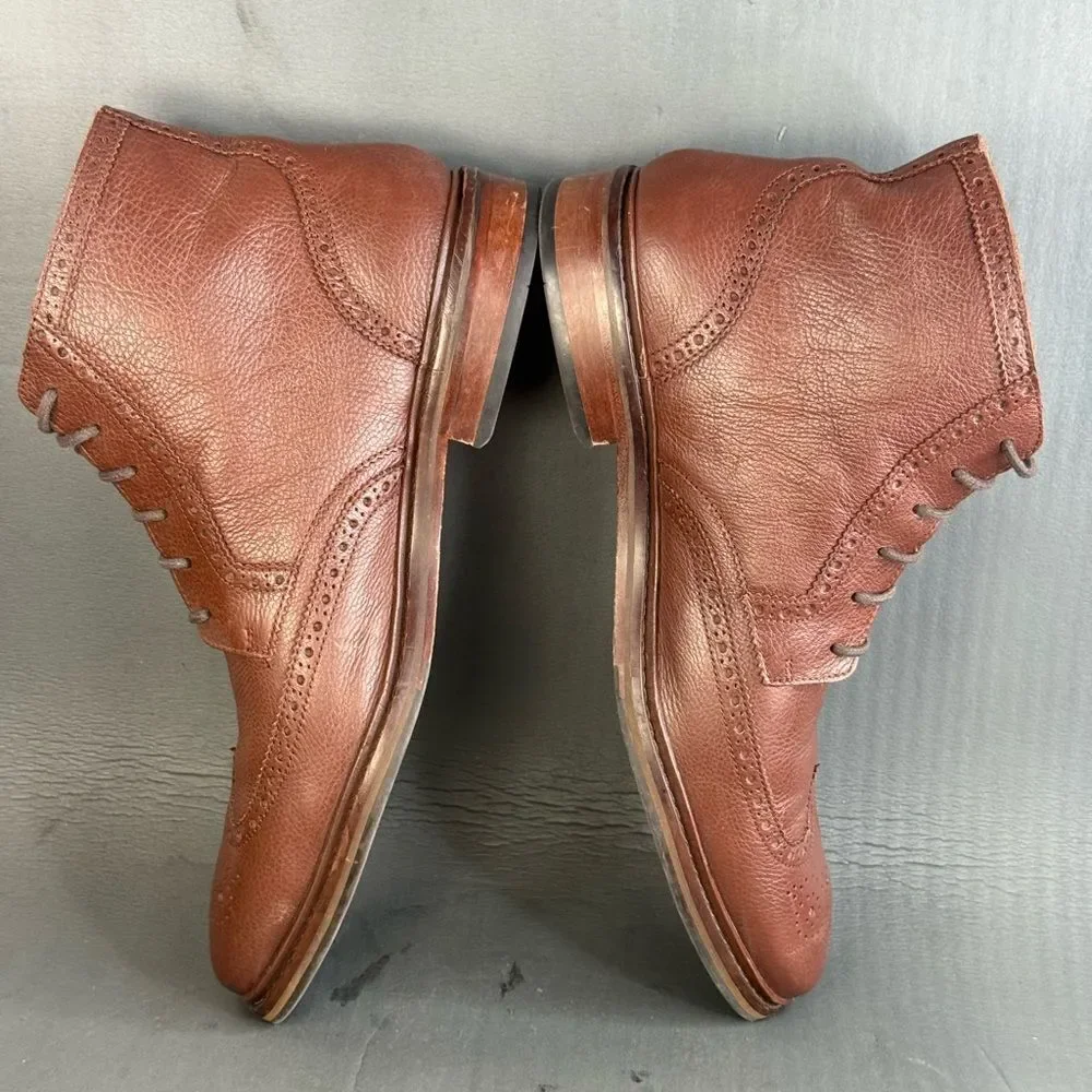 Cole Haan Williams Welt II chukka boot brown leather mens size 11.5